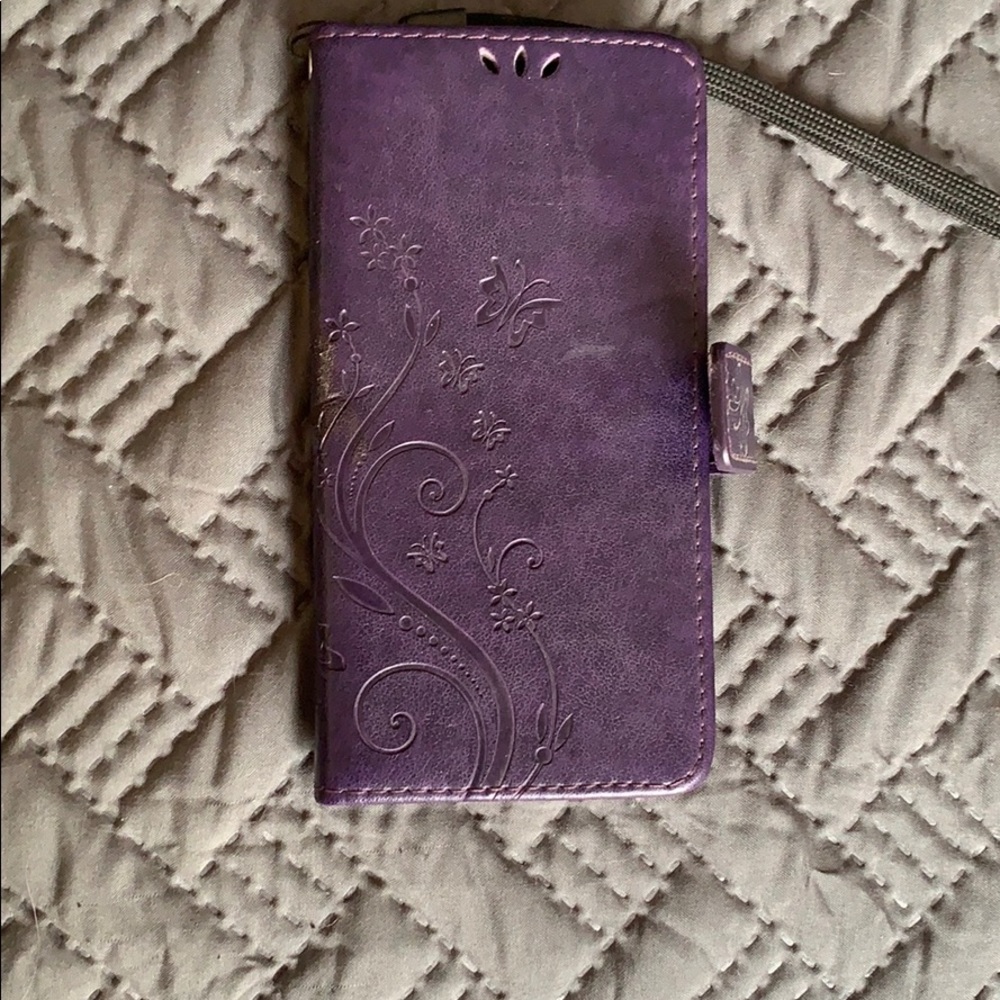 Leather phone wallet